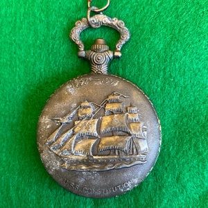 USS Constitution Vintage Pocket Watch